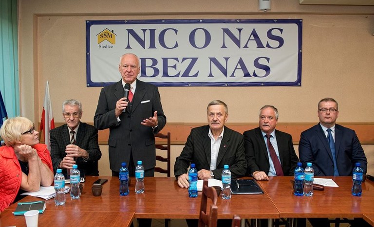 Spotkanie w Siedlach z gen. Markiem Dukaczewskim ws. ustawy dezubekizacyjnej